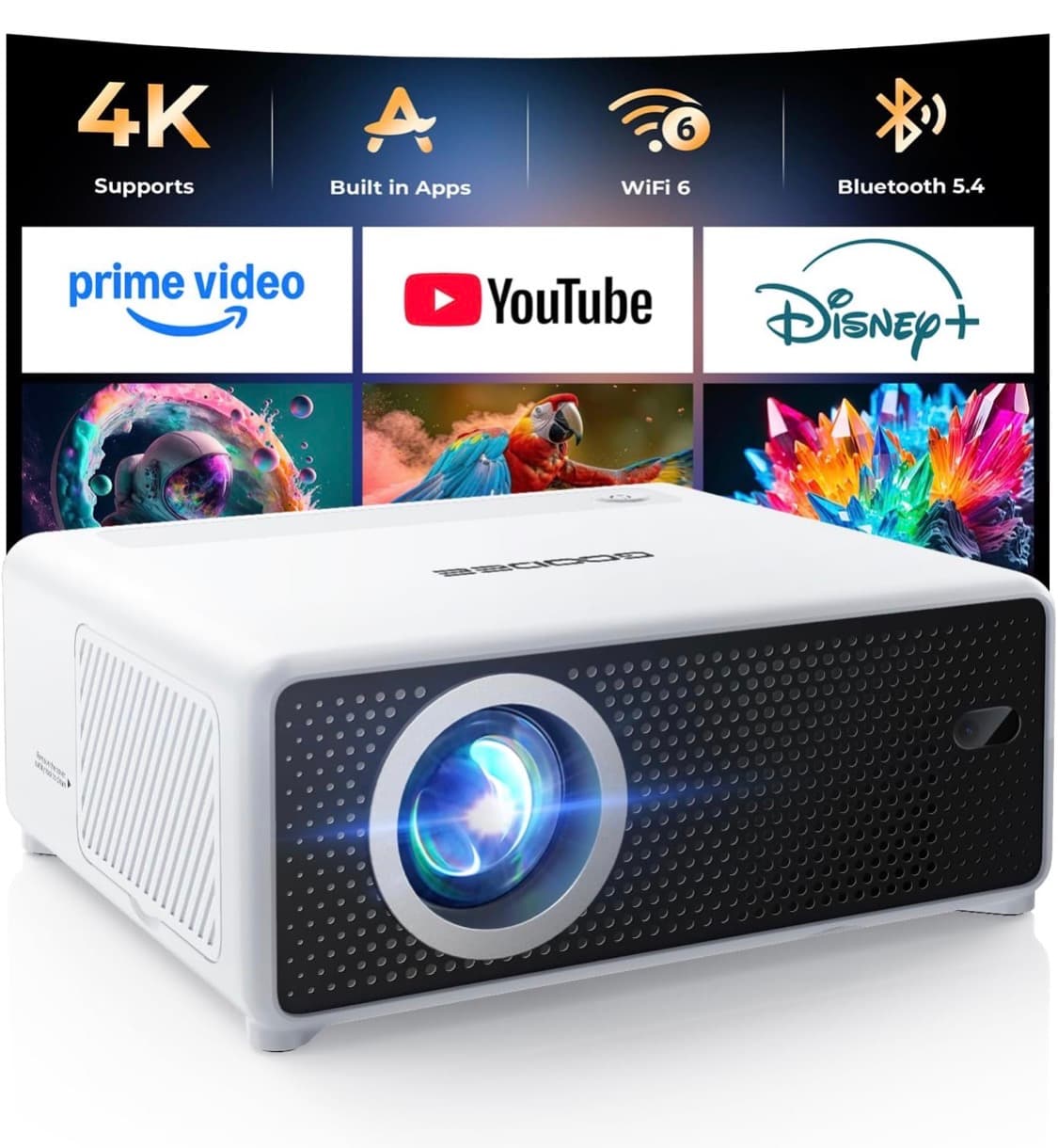 Proyector mini inteligente marca GooDee